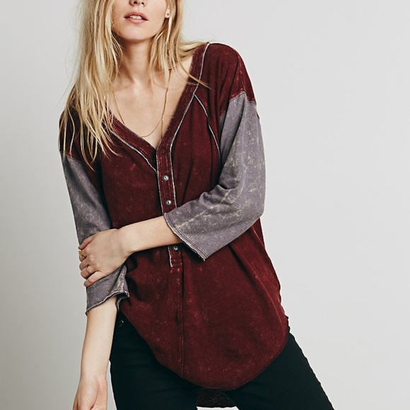 Free People Tops - Free People We The Free Stolen Baseball Tee Medium